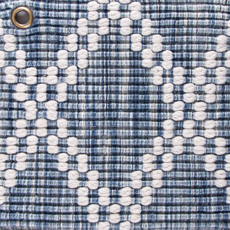 Harlequin Hand-Woven Indigo Area Rug, Rectangle 9' x 13'
