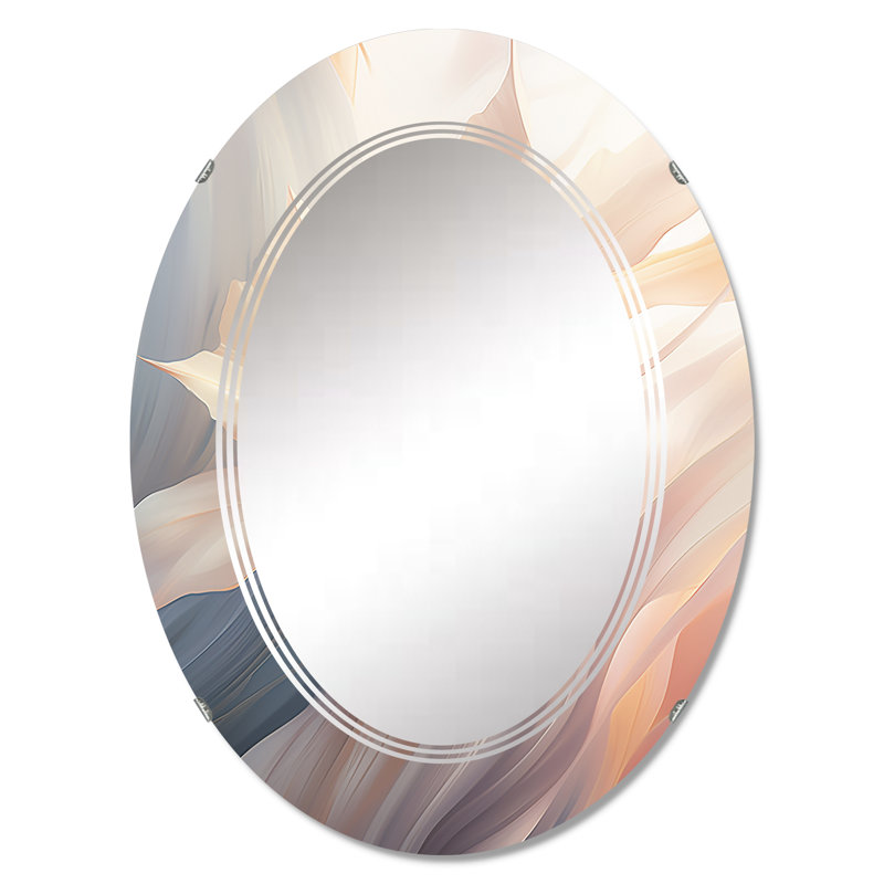 Dolyestown - Miroir mural moderne ovale, 30 po x 20 po