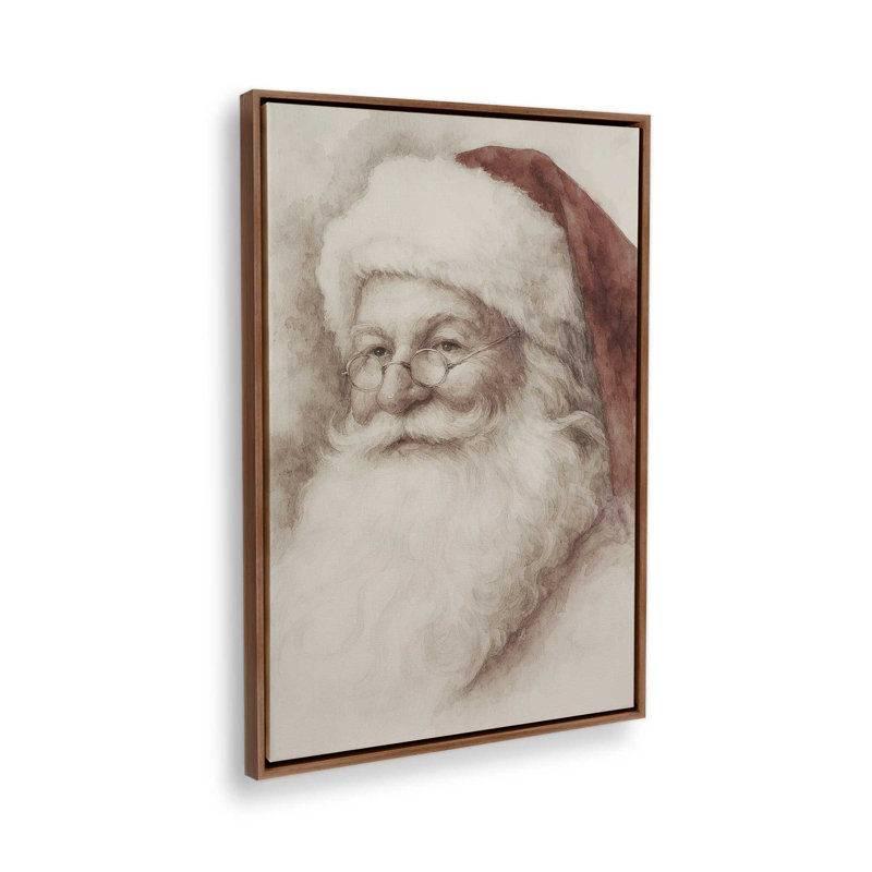 «Classic Noel», reproduction d'art sur toile, H 18,75 po x l 12,75 po, Noyer