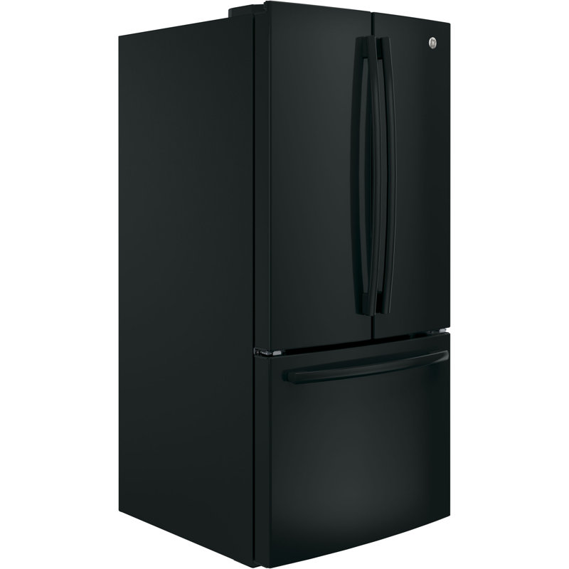 33" Black French Door Refrigerator with Ice Maker and Smart Features