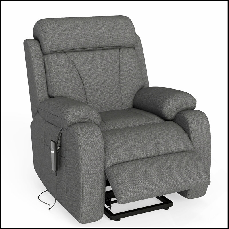 Power Lift Recliner For Elderly, Adjustable With Remote Control And Side Pocket, Ideal For Small Spaces And Enhanced Mobility