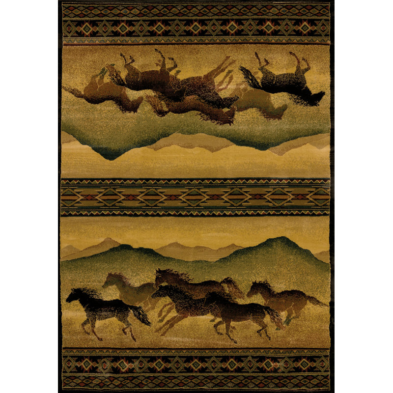 Tapis brun / beige Woodacre, 3 pi 11 po x 5 pi 3 po