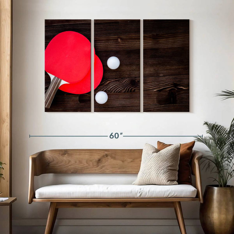 Sireci Table Tennis, 32" H x 50" W