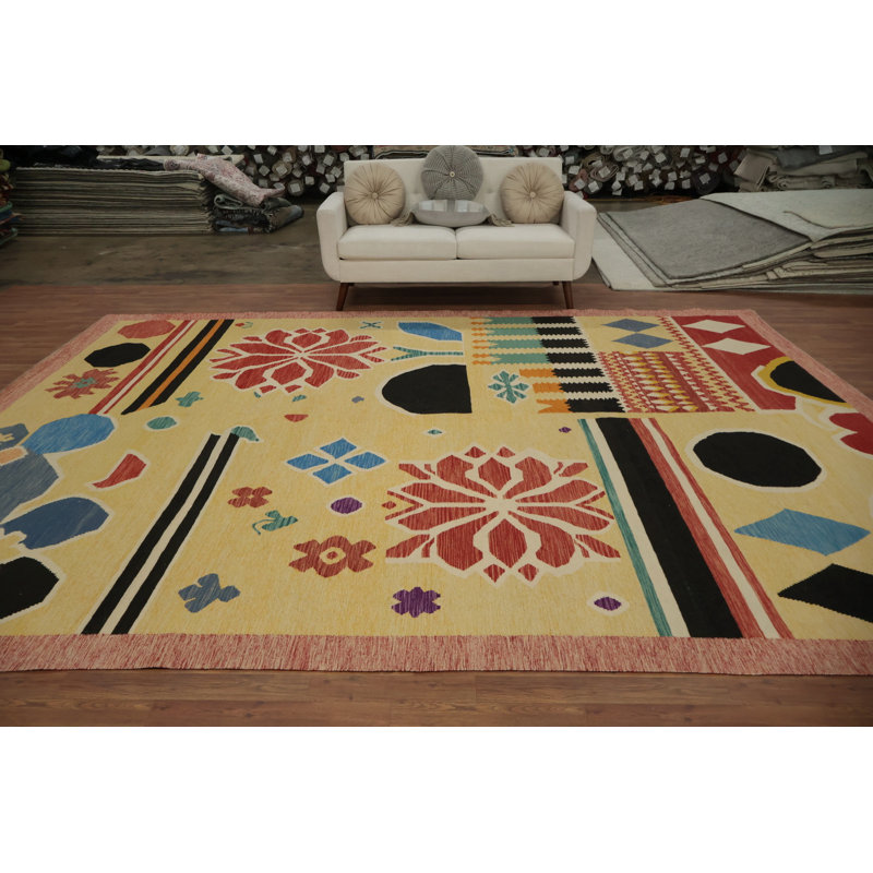 Tapis turc géométrique Kilim 10 x 13