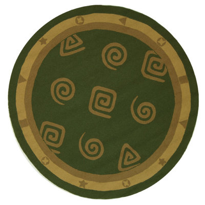 Ardilla Hand Hooked Wool Pile Abstract Rug