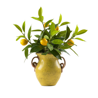 Faux Fruit and Greenery Arrangement