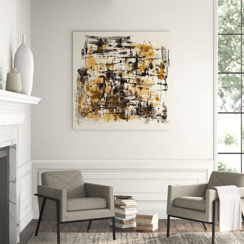 Color Turmoil II Print by Sara Brown, Pattern Texture, 54" H x 54" W