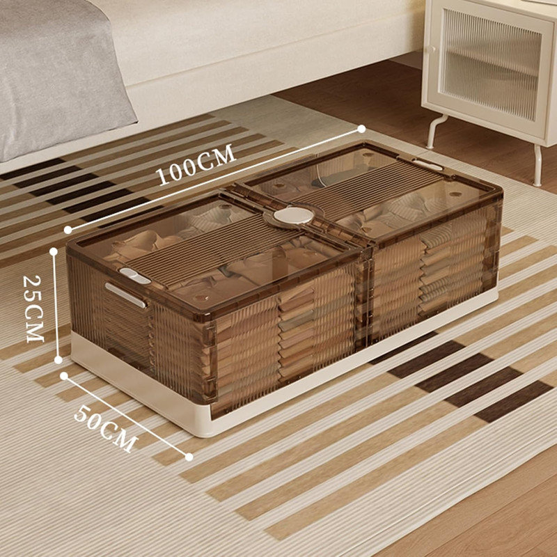 Rebrilliant Plastic Underbed Storage, Brown
