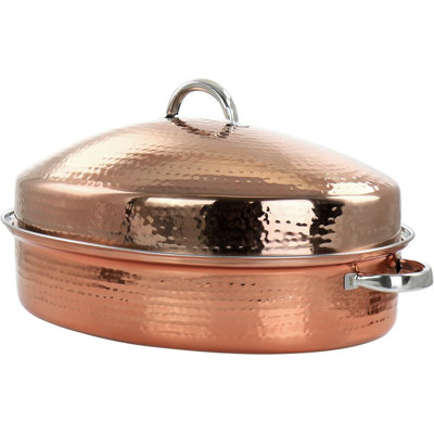 Gibson Home 3.75 in. Stainless Steel Roasting Pan