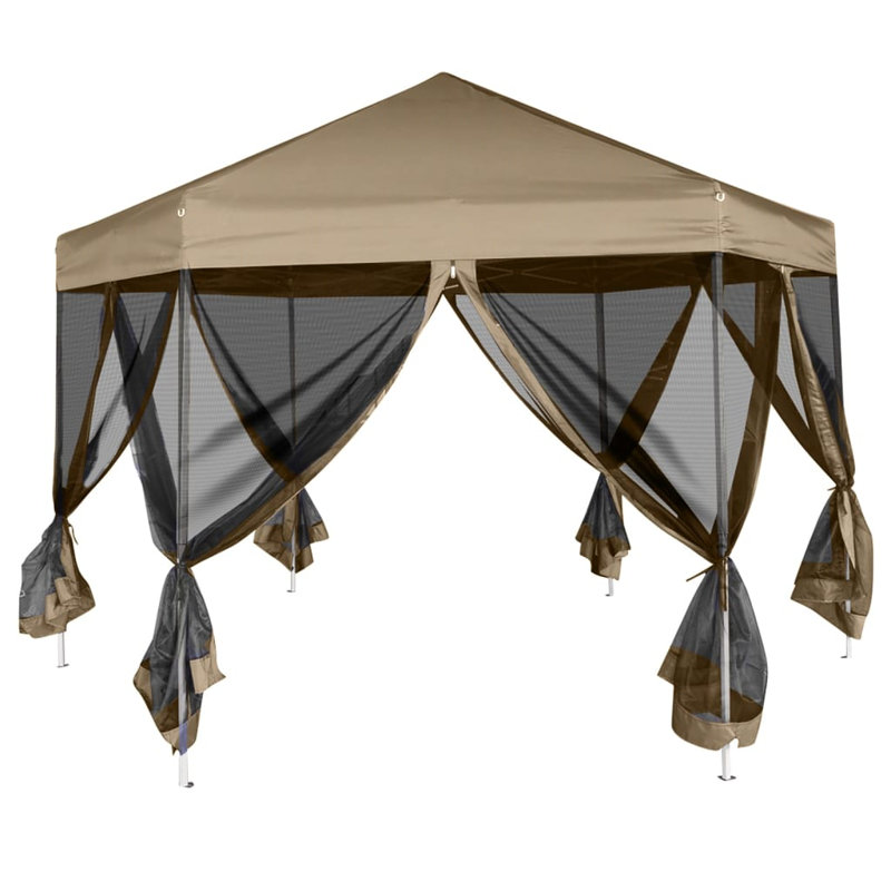 Eawood 3.5 x 3m Steel Party Tent, Taupe