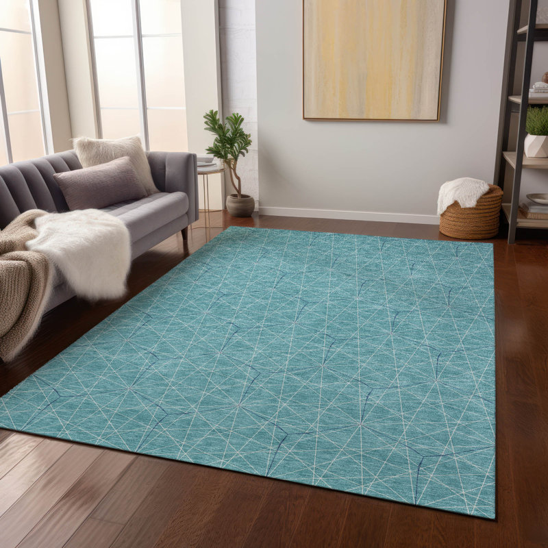 Machine Washable Indoor/Outdoor Chayden ACN987 Rug, Rectangle 2'6" x 3'10"