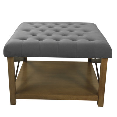 Byrdstown 30" Tufted Square with Storage Ottoman