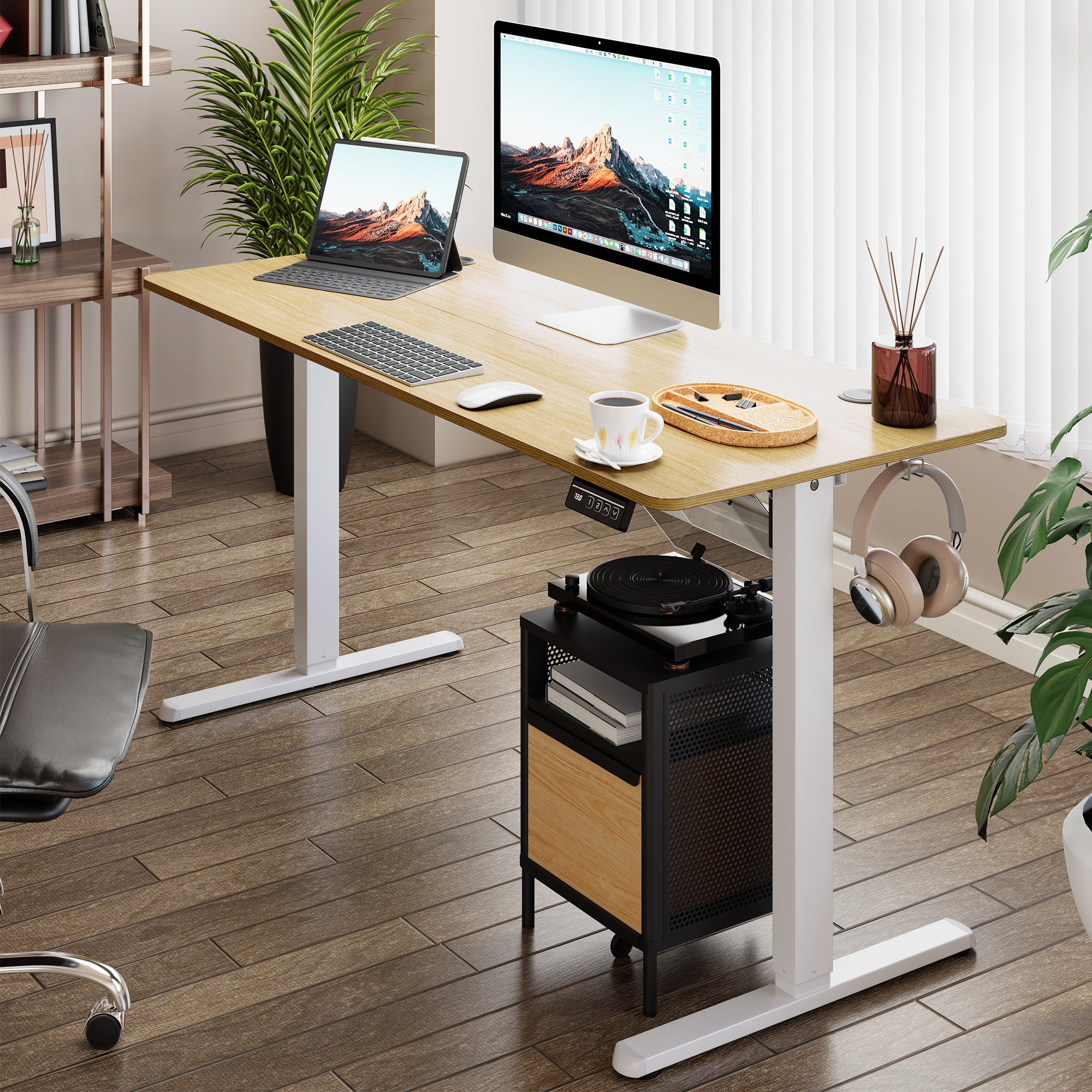 The Twillery Co. Home Office Height Adjustable Standing Desk & Reviews ...