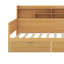Twin Size Daybed With Storage Shelves,Two Storage Drawers And Study Desk-2042806797