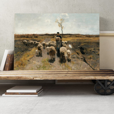 Anton Mauve - Wrapped Canvas Painting