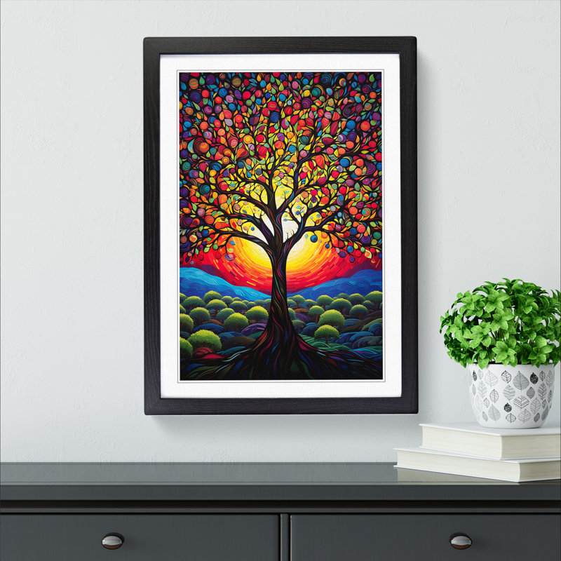 Single Picture Frame Wall Art, 46cm H x 34cm W, Black Framed