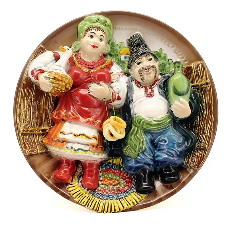 Assiette décorative en céramique invités