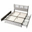 Smart Bookcase Velvet Storage Beds Upholstered Bed-134454803