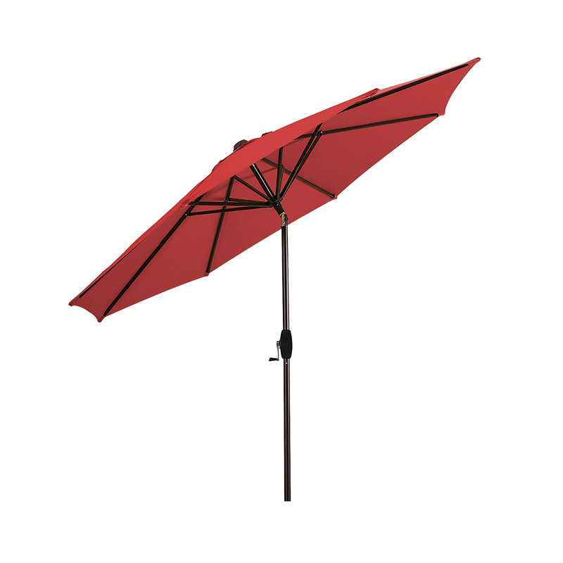 Parasol de marché 9 pi Pierpoint, Parasol rouge performance