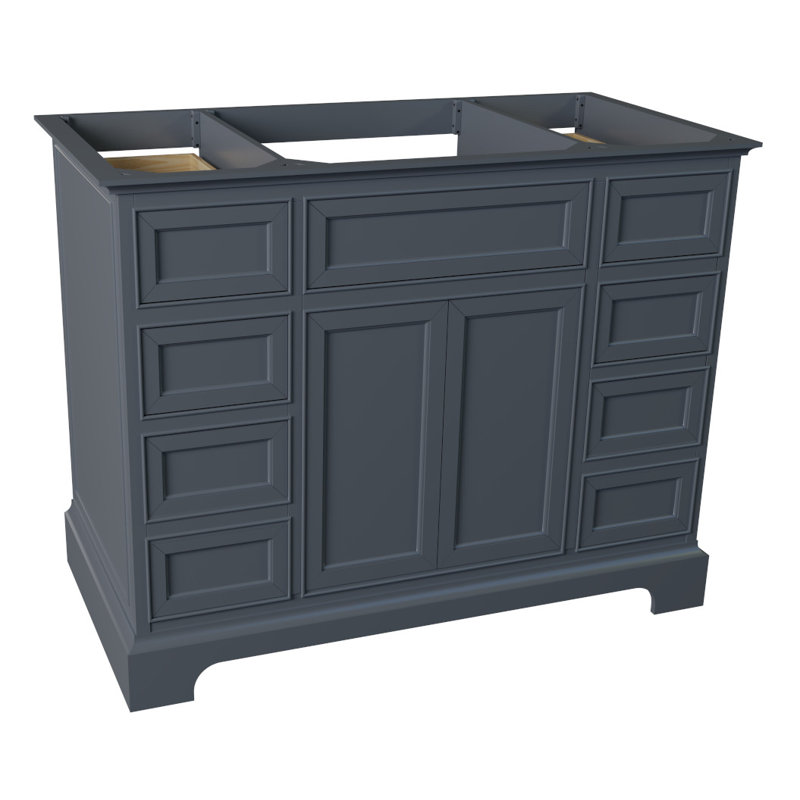 Shelby 42'' Bathroom Vanity Base Only, Gray