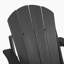 Chaise Adirondack pliante en PEHD avec porte-gobelet double - Chaise Adirondack en composite avec texture bois-1687135562