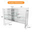 Armoires à pharmacie éclairées, rangement de salle de bain moderne en aluminium 42 X 30