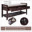 Shoe Rack with Cushioned Seat and Drawers, Multipurpose Entryway Storage Bench-865837926