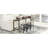 59 Inch Bar Table, Dining Table, Sofa Table With Power Socket And LED Light, 3 Saddle Stools, 4-Piece Bar Table And Chairs Set For Living Room, Dining Room And Kitchen-1187068439-1187068437