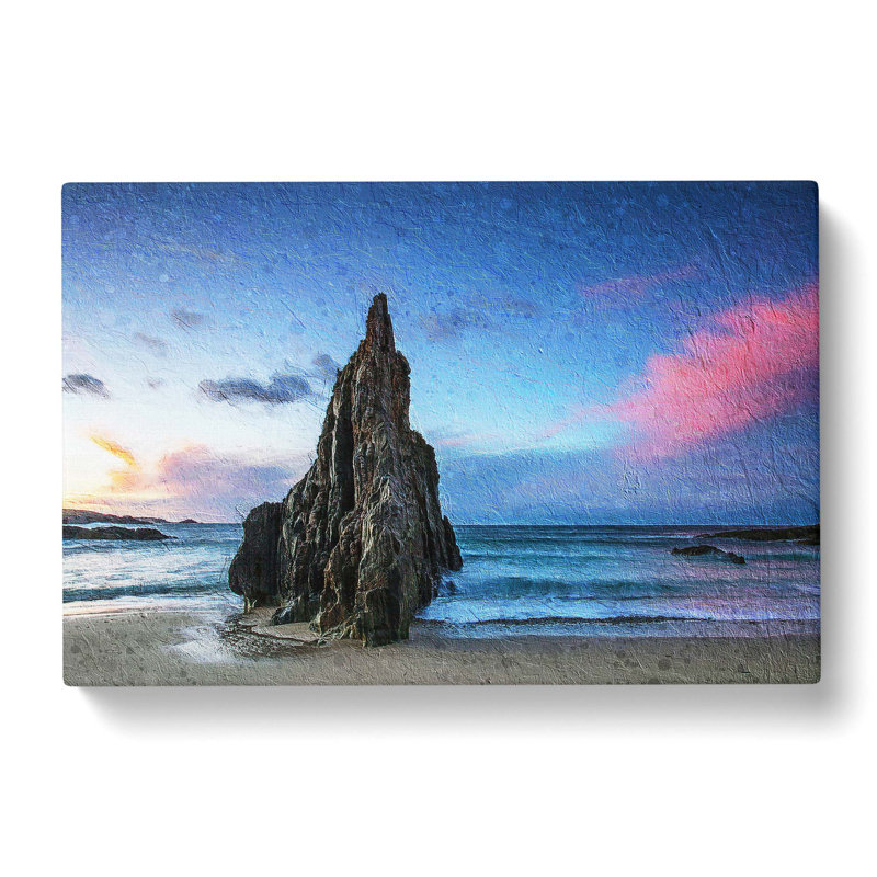 Sunrise On A Beach In Spain - Wrapped Canvas Painting, 50cm H x 76cm W x 3cm D