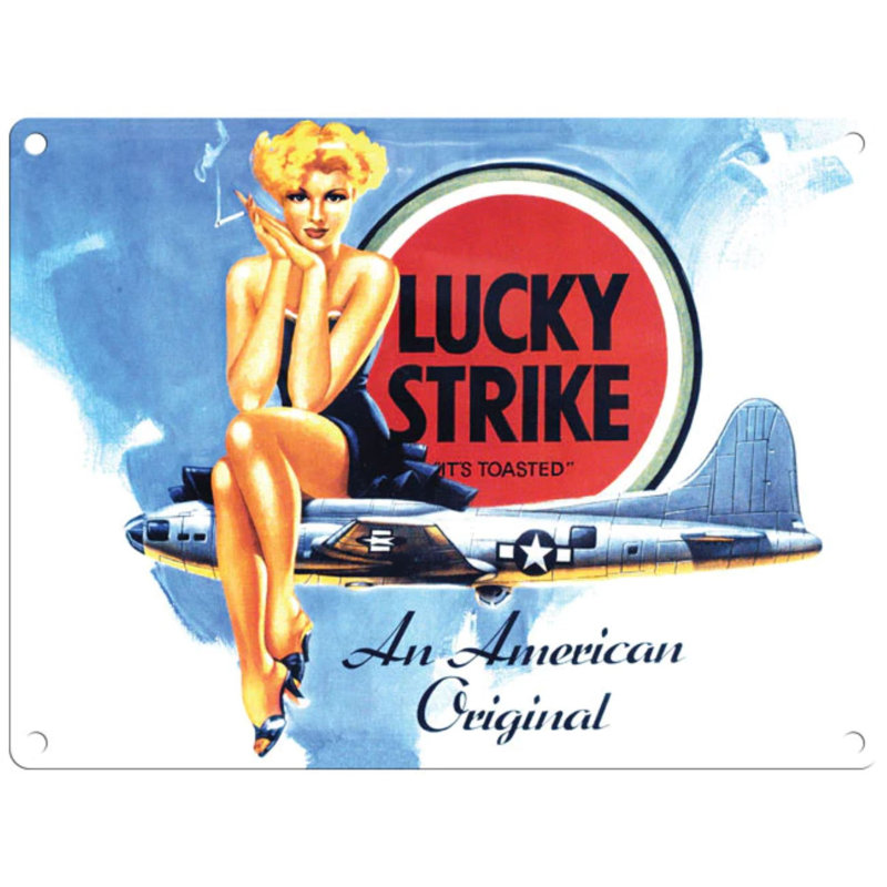 Lucky Strike Cigarettes 1 Piece Memorabilia, 37.5cm H x 45cm W x 0.225cm D