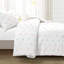 Ensemble d'édredon 3 pièces en microfibre blanche-1760506849