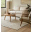 Tapis ivoire moderne en laine beige tissé à plat à la main 12 x 15 po-2050053968