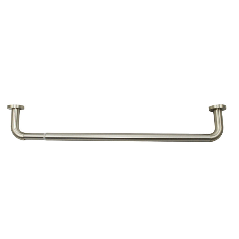 Tringle à rideaux simple réglable 0,75 "Cannava, Argent, 48" - 86"