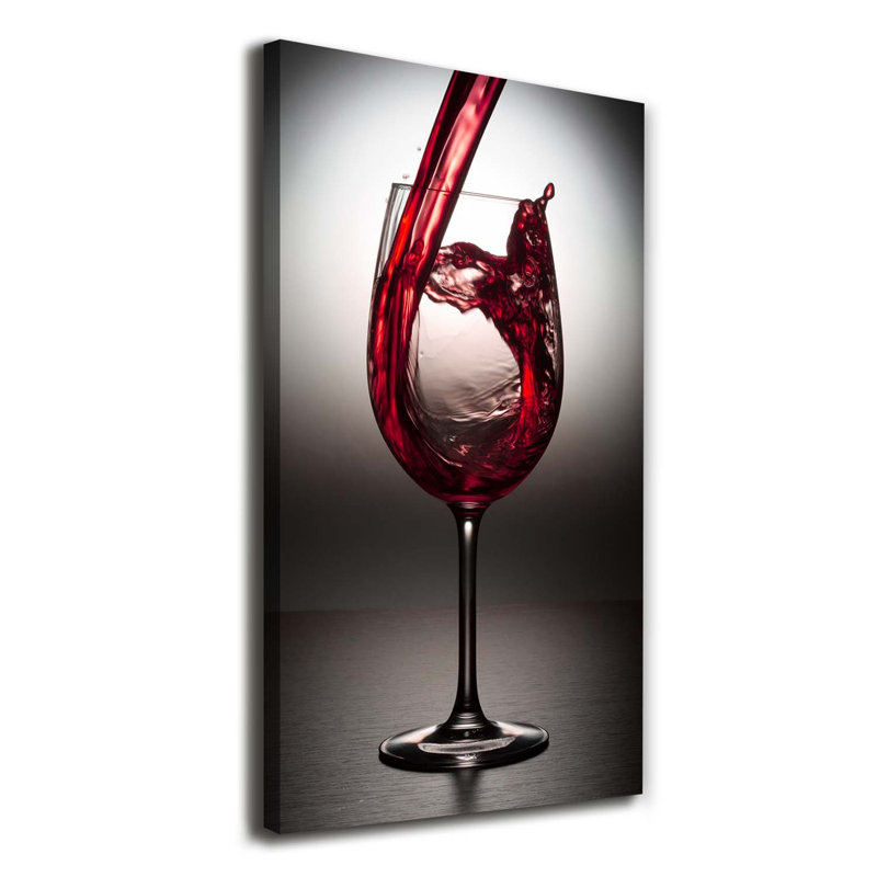 Red Wine - Wrapped Canvas Print