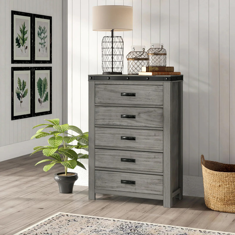 Commode 5 tiroirs Serena