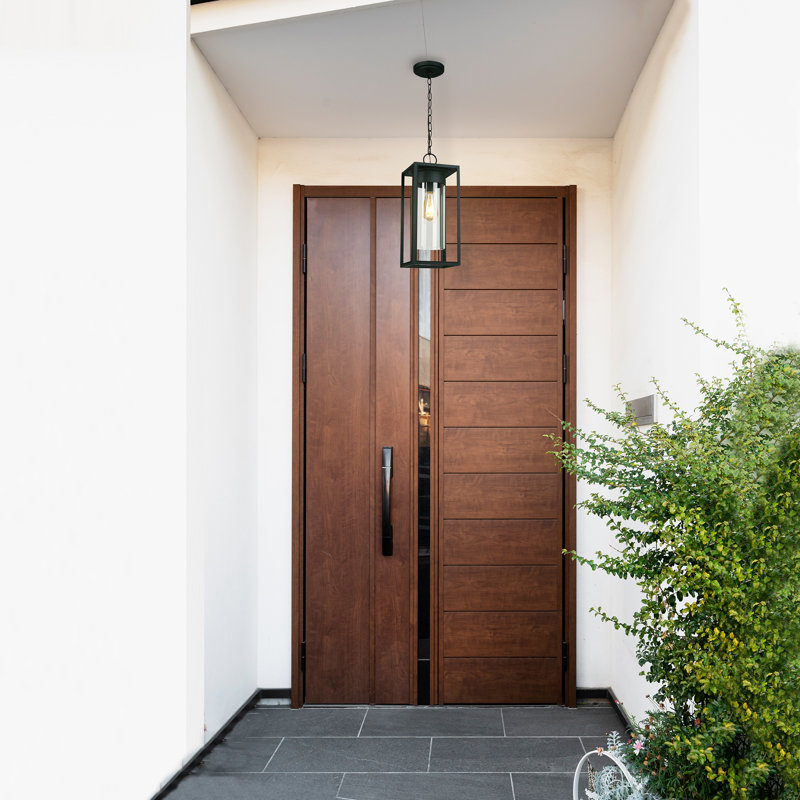 Adelina Outdoor Hanging Lantern, Matte Black