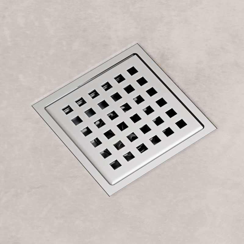 Drain de douche carré VIGO Elan, Chrome