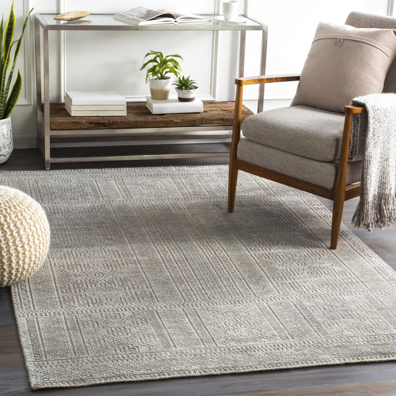 Blaine Hand Knotted Oriental Indoor Rug, Rectangle 8' x 10'
