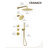Tinian Thermostatic Shower System with Split Control Panel Dual 12" & 6" shower head, Handheld Shower -87415222