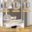 Meuble-lavabo polyvalent avec plusieurs options de rangement et lumières réglables