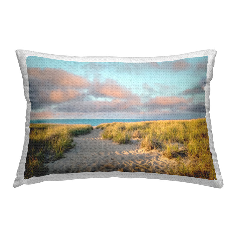 Coussin d'extérieur imprimé plage par Steoke