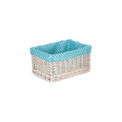 Wicker Willow Storage Basket with Lining