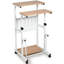 Bureau d'ordinateur mobile réglable en hauteur avec 2 modes