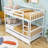 Csongor Kids Twin Over Twin Bunk Bed with Trundle-2071655547