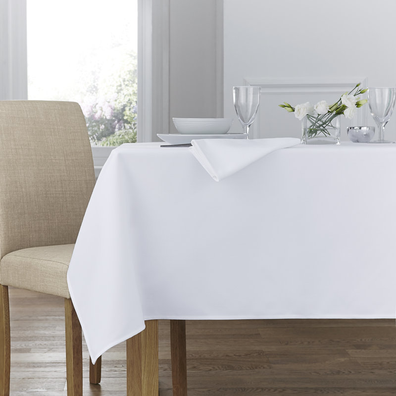 Tablecloth, 132 cm W x 132 cm L, White