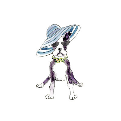 " Beach Hat Pup "