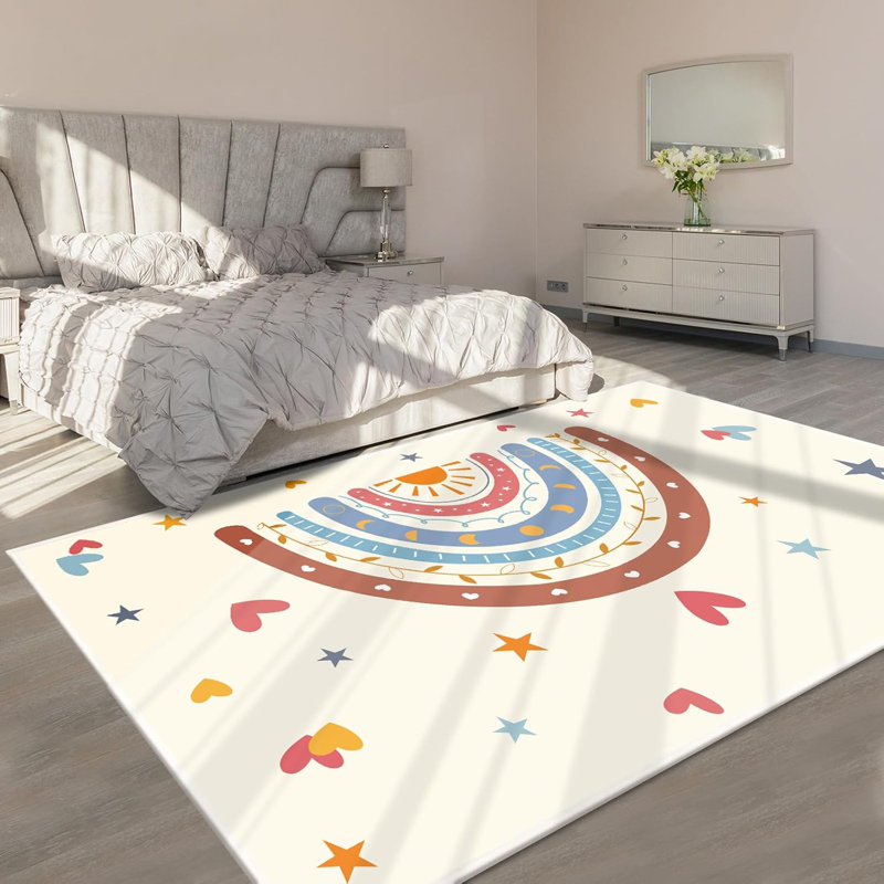Tapis arc-en-ciel, 3' 11" x 5' 11"