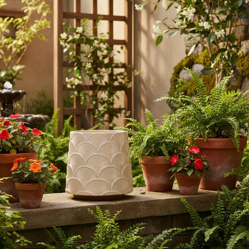 Planter, Beige