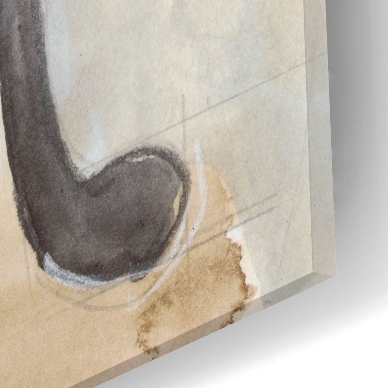 'Watercolor Instrument Study 2' by Ethan Harper Acrylic Glass Wall Art, 24" H x 16" W