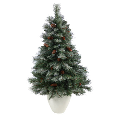 Sapin de Noël artificiel vert 4 'Français Alps Mountain